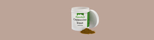 Kalkfarbe Pigmente Cappuccino-Braun von AlpenKalk