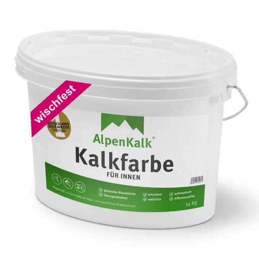 Alpenkalk Kalkfarbe fuer innen wischfest 14 kg