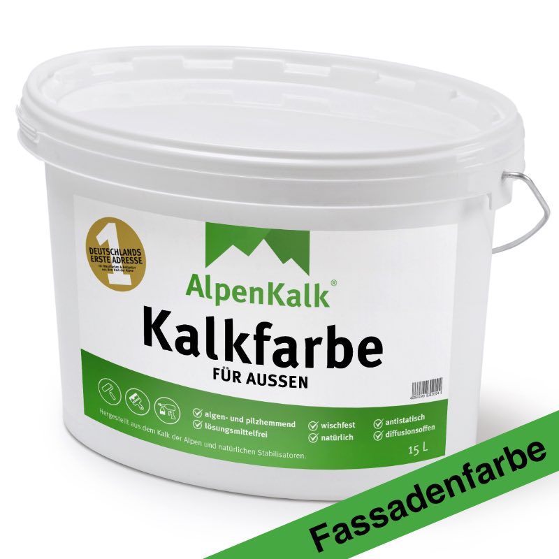 Alpenkalk Kalkfarbe für außen – Fassadenfarbe