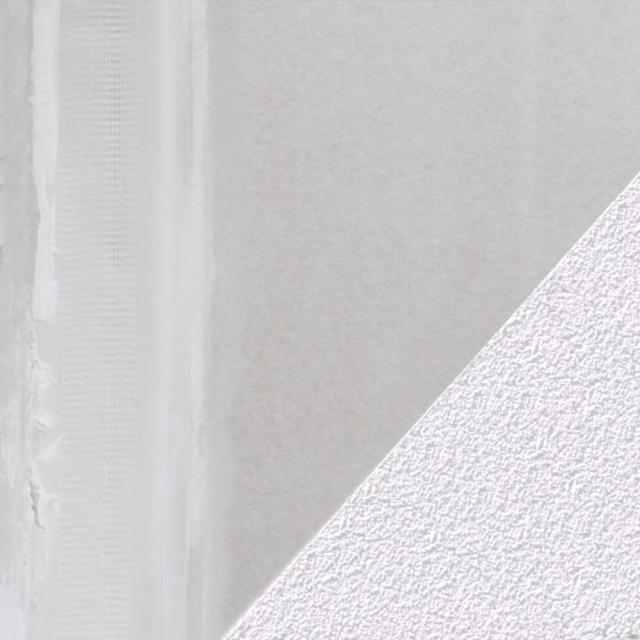 Sperrgrund und Alpenkalk Rollputz, der auf Rigips aufgetragen wurde