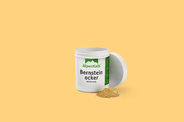 Abtoenfarbe Pigment Bernstein-Ocker von AlpenKalk