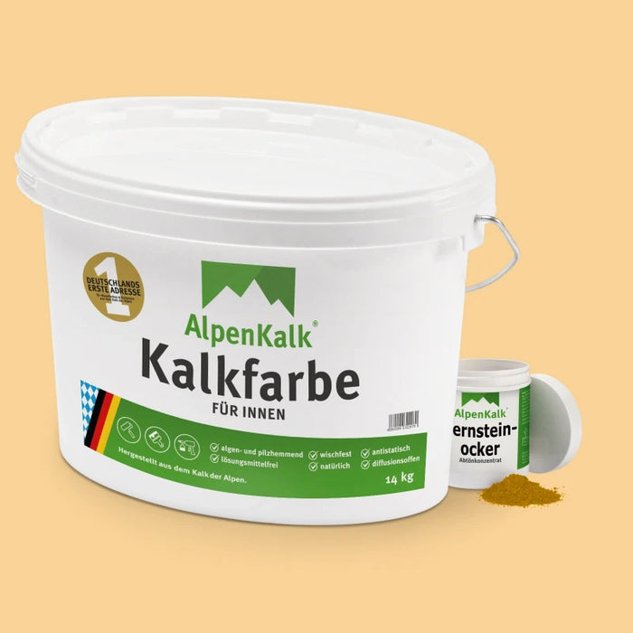 Kalkfarbe INNEN 14 kg Bernstein-Ocker (65 m²)
