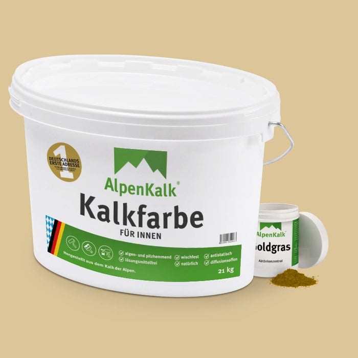 Kalkfarbe INNEN Gold-Gras 21 kg (100 m²)