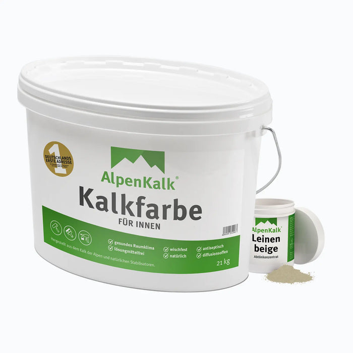 Kalkfarbe INNEN Leinen-Beige 21 kg (100 m²)