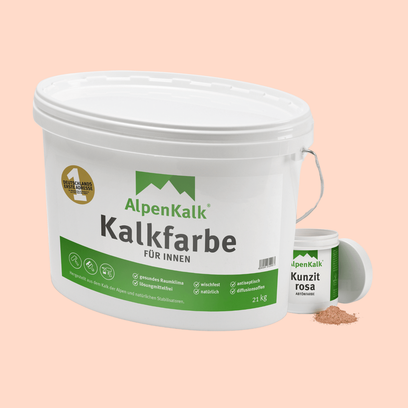 Kalkfarbe Kunzitrosa