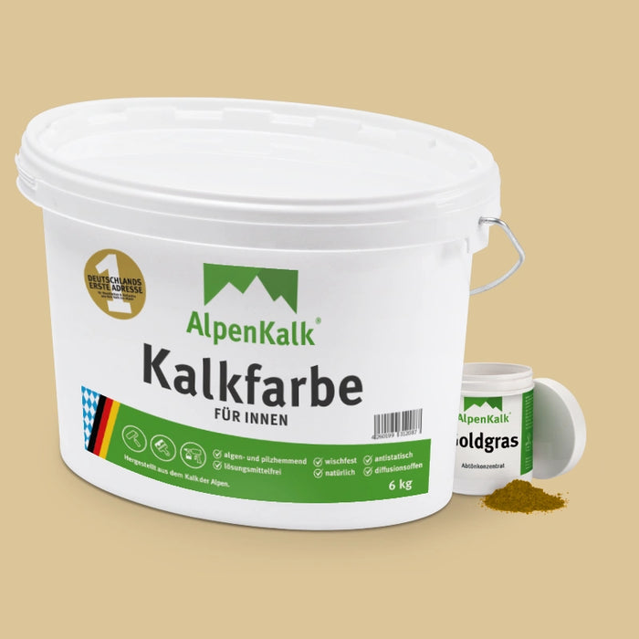 Kalkfarbe INNEN Gold-Gras 6 kg (30 m²)