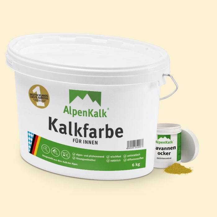 Kalkfarbe INNEN Savannen-Ocker 6 kg (30 m²)