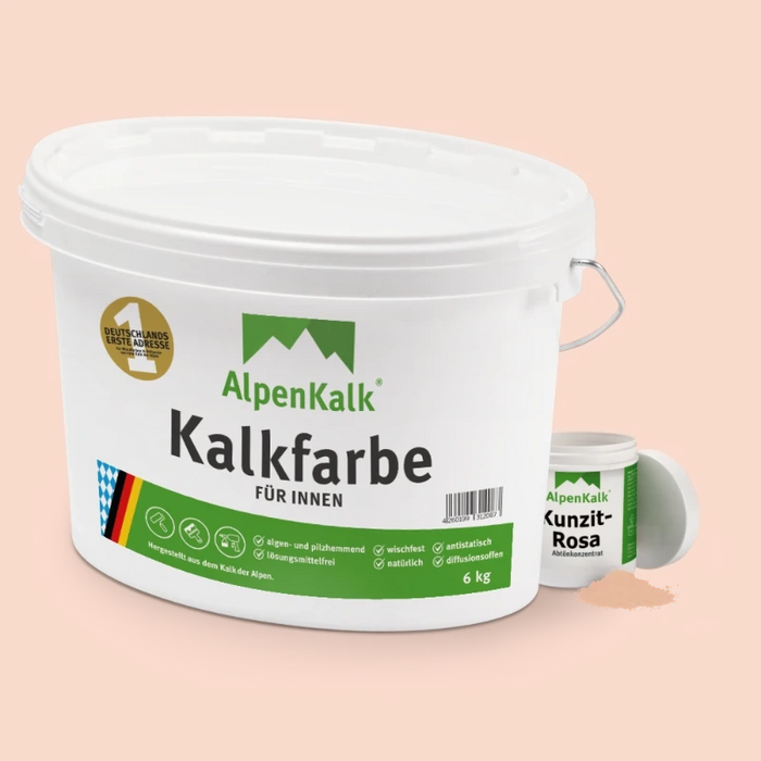Kalkfarbe INNEN 6 kg Kunzit-Rosa (30 m²)