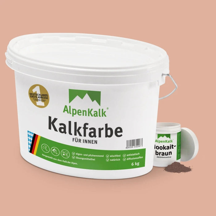 Kalkfarbe INNEN 6 kg Mookait-Braun (30 m²)