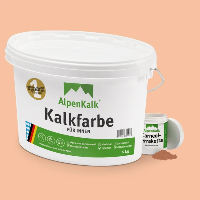 Kalkfarbe INNEN 6 kg Carneol-Terrakotta (30 m²)