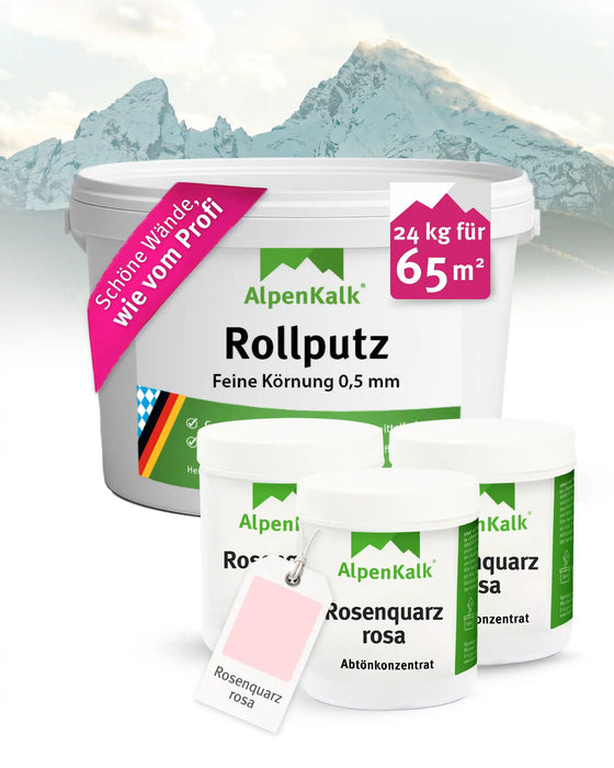 Rollputz FEIN 24 kg Rosenquarz-Rosa