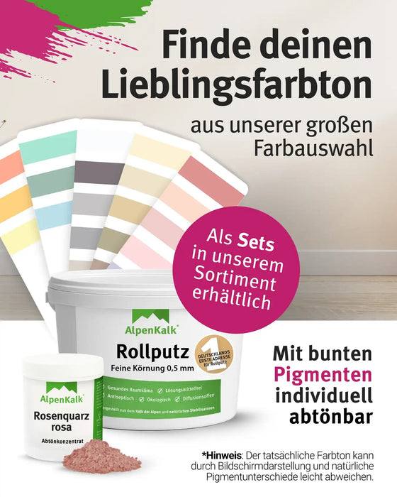 Rollputz FEIN 24 kg Rosenquarz-Rosa