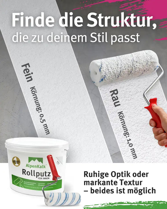Rollputz RAU 7 kg Mondstein-Grau