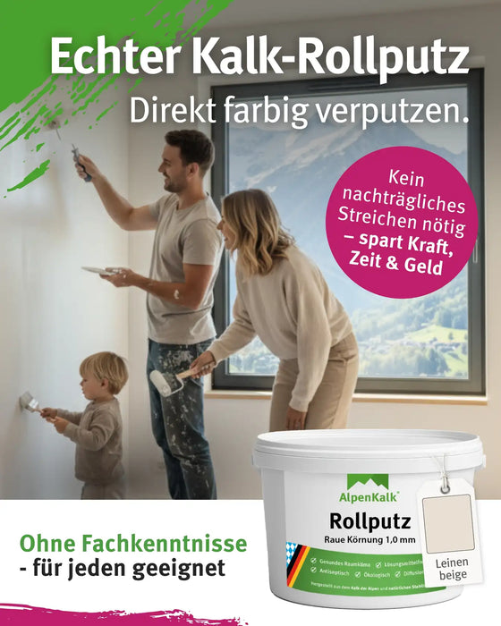 Rollputz RAU 7 kg Leinen-Beige