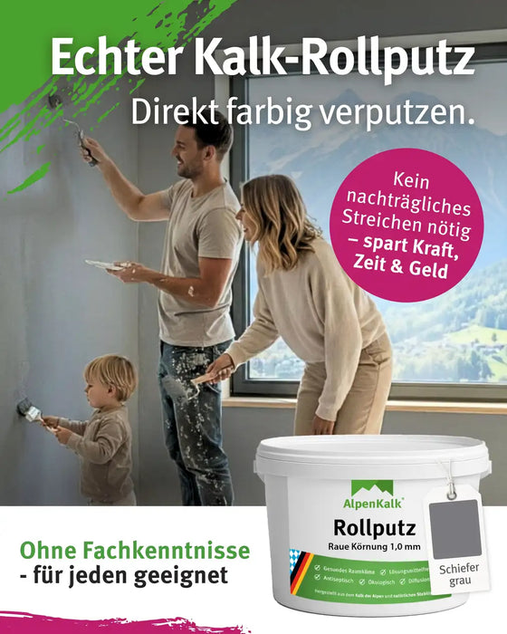 Rollputz RAU 7 kg Schiefer-Grau