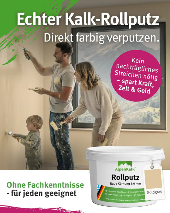 Rollputz RAU 7 kg Gold-Gras