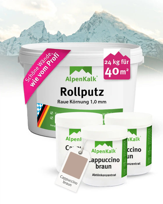 Rollputz RAU 24 kg Cappuccino-Braun
