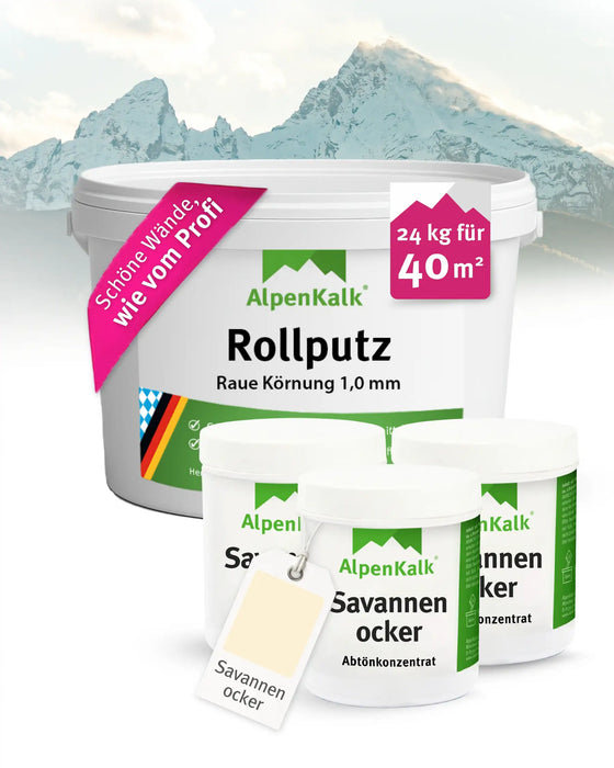 Rollputz RAU 24 kg Savannen-Ocker