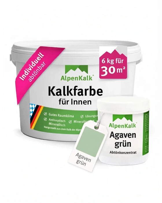 Kalkfarbe INNEN 6 kg Agaven-Grün (30 m²)