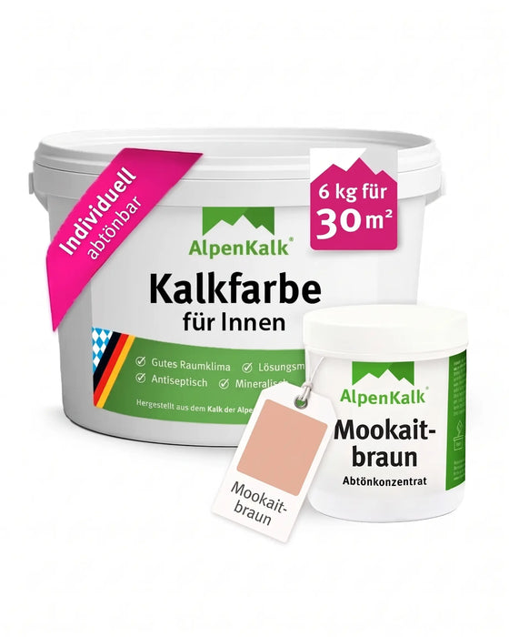 Kalkfarbe INNEN 6 kg Mookait-Braun (30 m²)