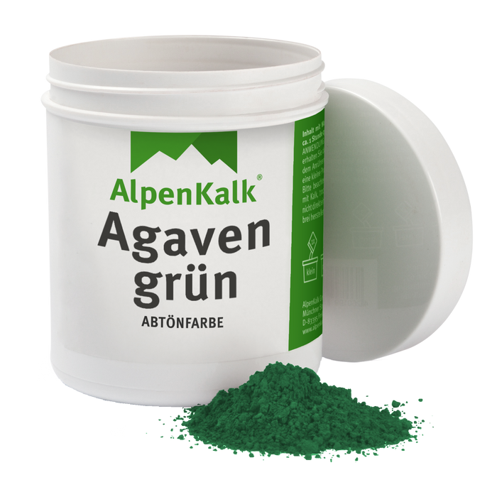 Alpenkalk Pigment Abtoenfarbe Agaven-Gruen