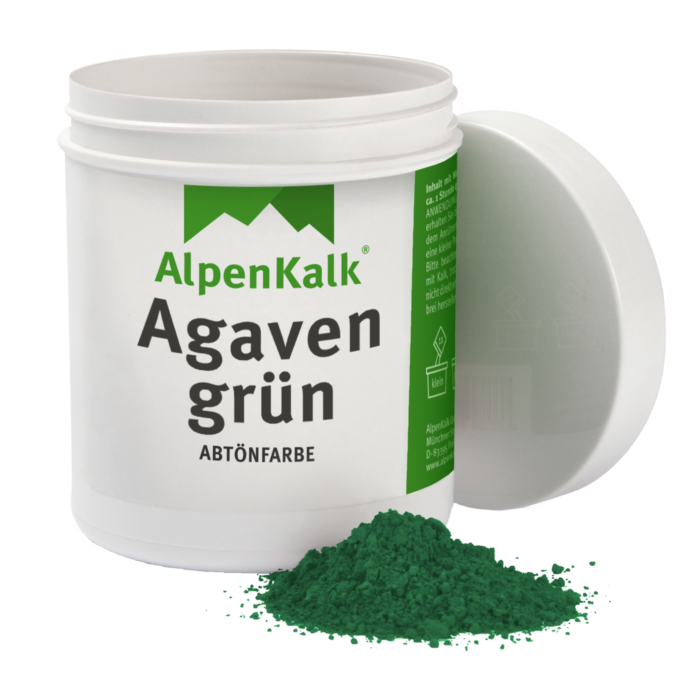 Kalkfarbe INNEN 21 kg AgavenGrün (100 m²) — AlpenKalk GmbH