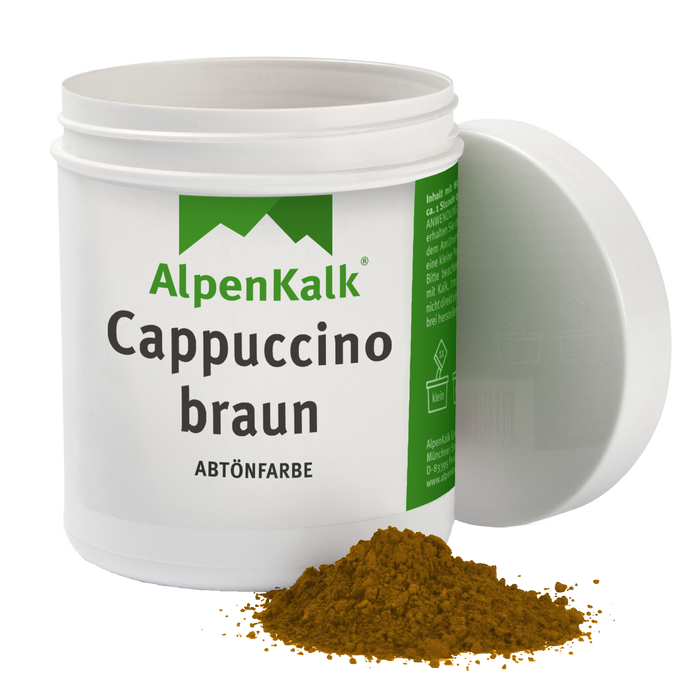 Alpenkalk Pigment Abtoenfarbe Cappucino-Braun