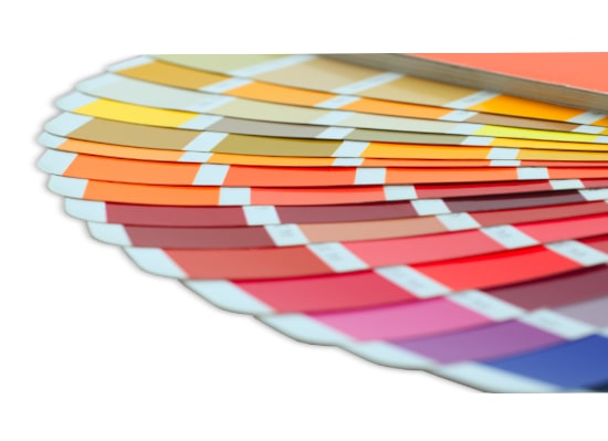 Farbfächer der die Auswahl an Farben für Alpenkalk Kalkfarbe