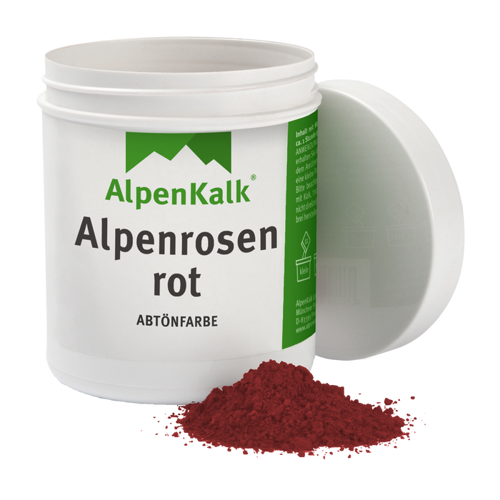 Alpenkalk Pigment Abtoenfarbe Alpenrosenrot 
