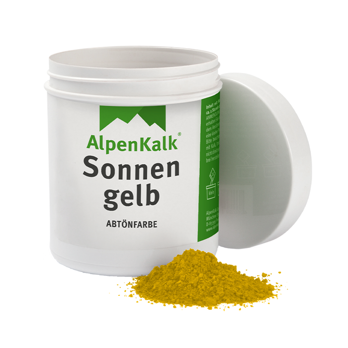 Alpenkalk Pigment Abtoenfarbe Sonnen-Gelb