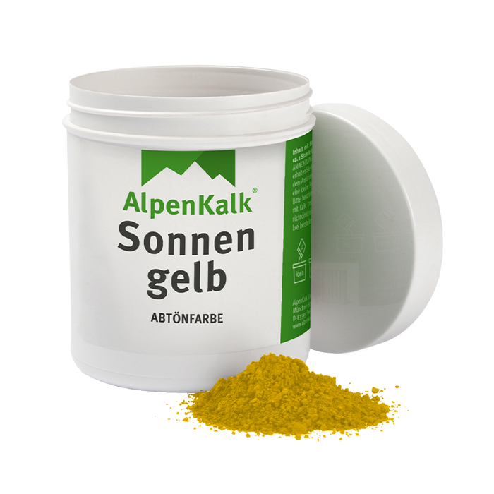 Alpenkalk Pigment Abtoenfarbe Sonnengelb