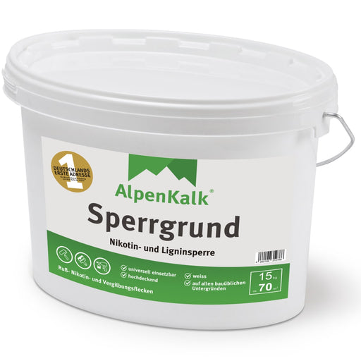 15kg Eimer Sperrgrund mit Nikotinsperre und Ligninsperre von AlpenKalk