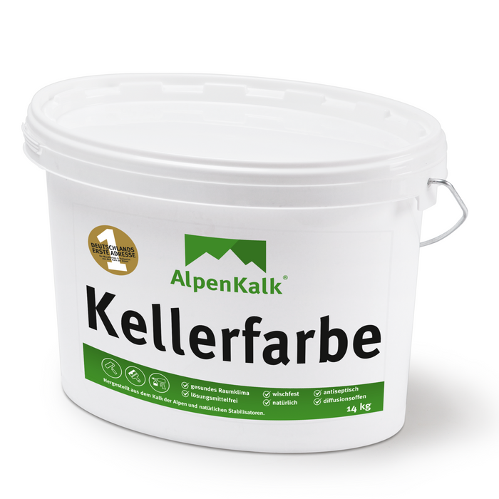 Kellerfarbe - Kalkfarbe 14 kg  / ca. 70 m²