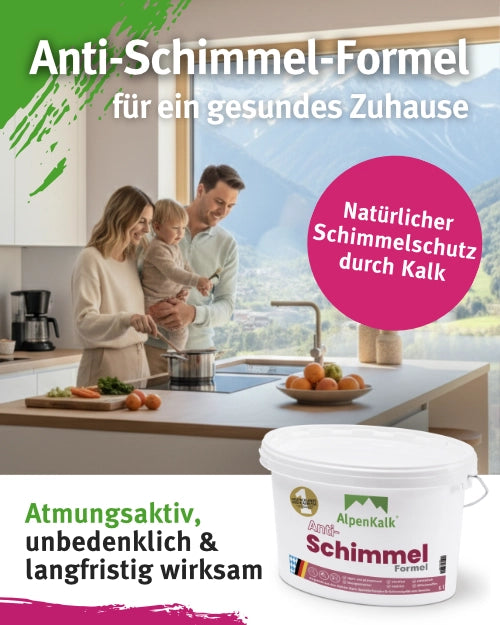 Anti-Schimmelfarbe - Kalkfarbe mit Anti-Schimmel-Formel  5l / ca. 35 m²