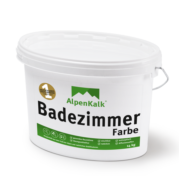 Badezimmer Farbe - Kalkfarbe 14 kg  / ca. 55 m²