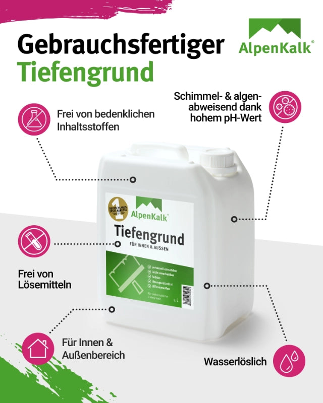AlpenKalk Haft- u. Tiefengrund 2,5 L / ca. 25 m²