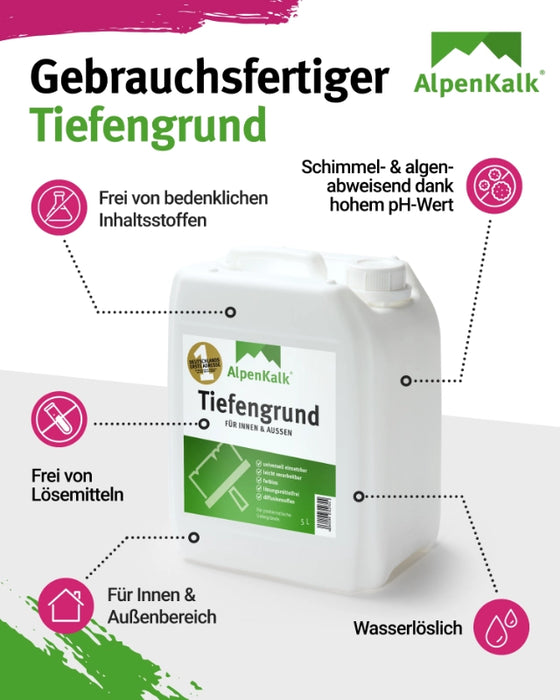 AlpenKalk Haft- u. Tiefengrund 2,5 L / ca. 25 m²
