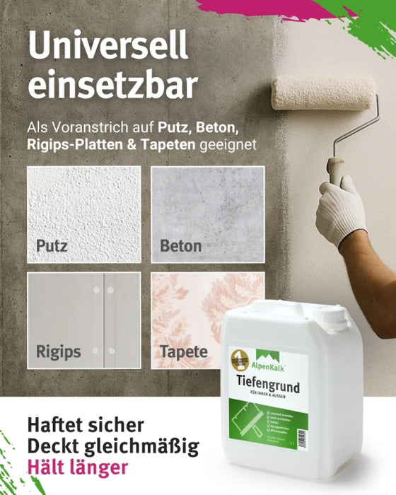 AlpenKalk Haft- u. Tiefengrund 2,5 L / ca. 25 m²