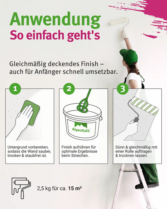 AlpenKalk Finish 2,5 kg / 15 m²