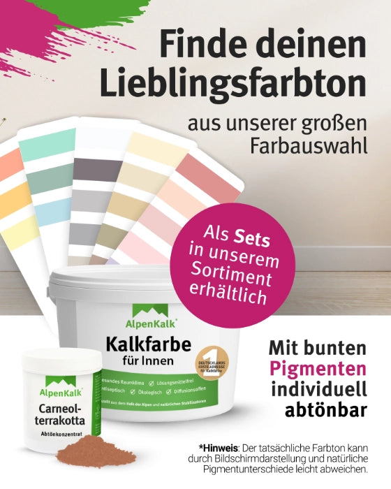 Kalkfarbe INNEN 21 kg Carneol-Terrakotta (100 m²)