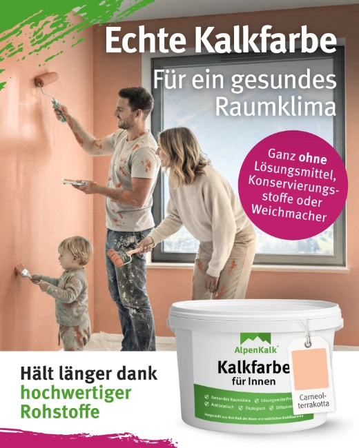 Kalkfarbe INNEN 21 kg Carneol-Terrakotta (100 m²)