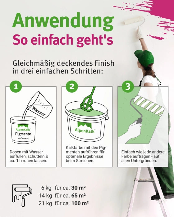 Kalkfarbe INNEN Wüstenschleier 14 kg (65 m²)