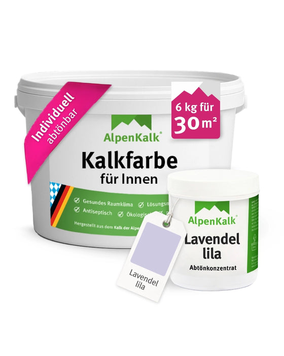 Kalkfarbe INNEN 6 kg Lavendel-Lila (30 m²)