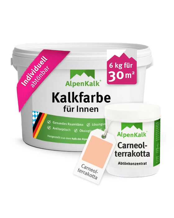 Kalkfarbe INNEN 6 kg Carneol-Terrakotta (30 m²)