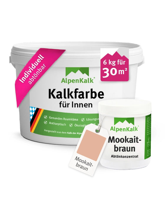 Kalkfarbe INNEN 6 kg Mookait-Braun (30 m²)