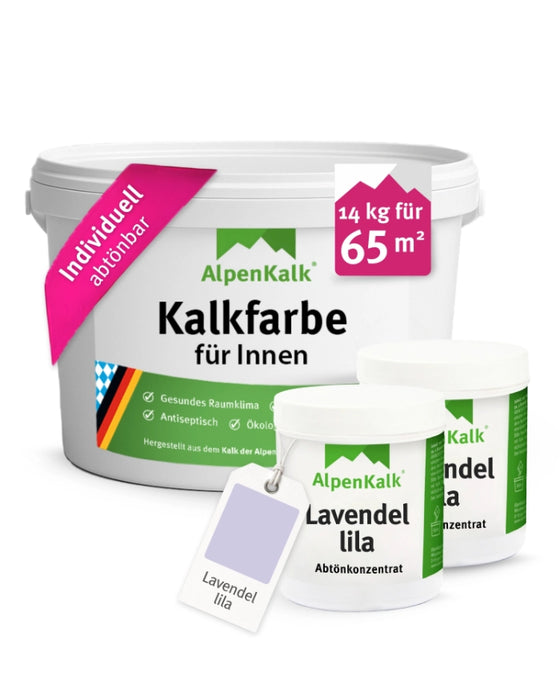 Kalkfarbe INNEN 14 kg Lavendel-Lila (65 m²)
