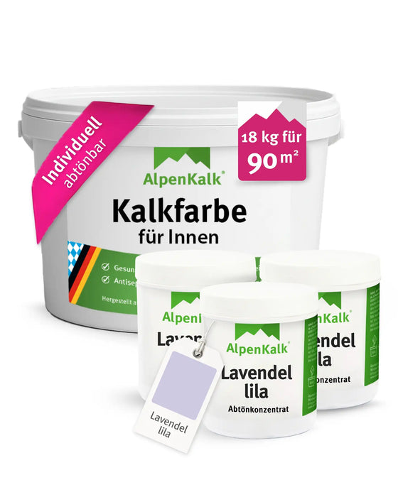 Kalkfarbe INNEN 18 kg Lavendel-Lila (90 m²)