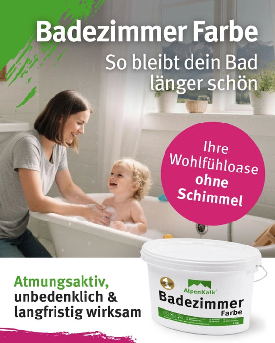 Badezimmer Farbe - Kalkfarbe 6 kg  / ca. 20 m²