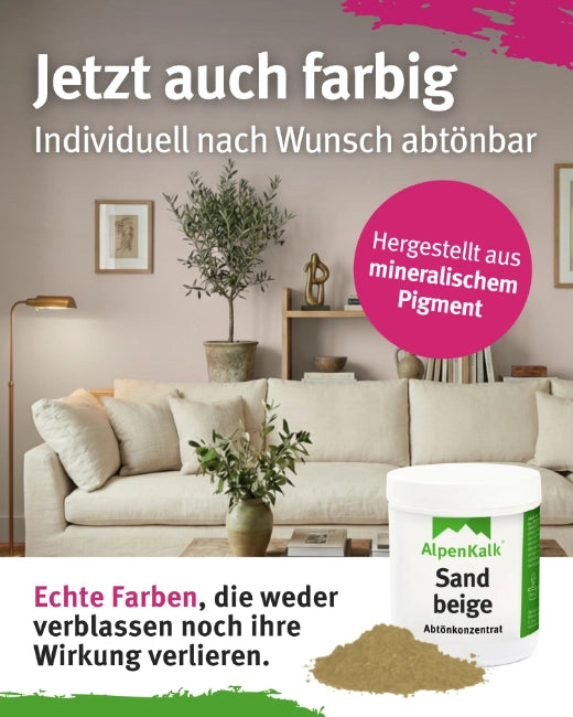 Kalkfarbe INNEN Sand-Beige 14 kg (65 m²)