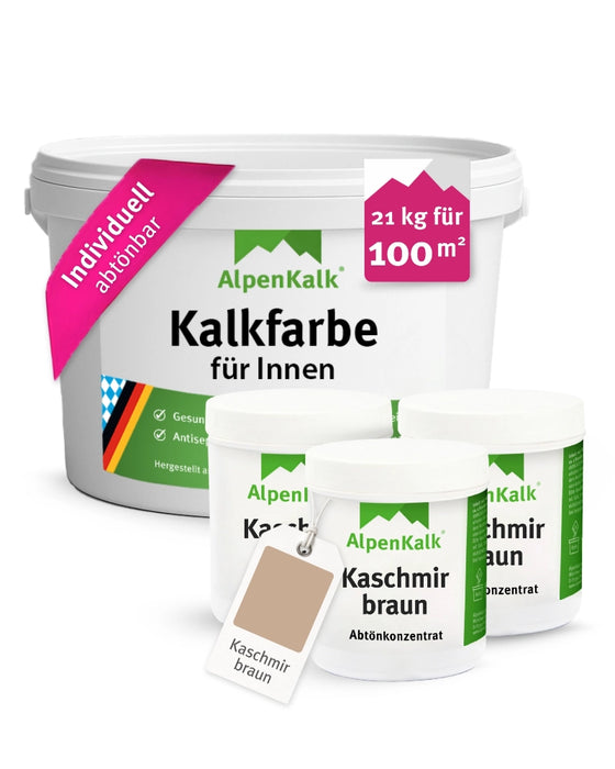 Kalkfarbe INNEN Kaschmir-Braun 21 kg (100 m²)